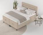 Boxspringbett Nea Beige - Breite: 140 cm