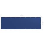 Écran de balcon 3016497-2 Bleu - Profondeur : 120 cm