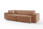 Sofa RANI 3-Sitzer Cord Braun