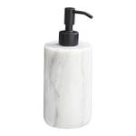 Distributeur de savon WHITE PEARL Blanc - Pierre - 8 x 20 x 8 cm