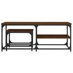 Couchtische 2er Set D184 Eiche Schwarzbraun Dekor