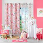 Voilage tamisant princesse licorne Textile - 140 x 1 x 240 cm