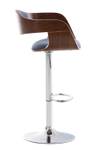 Tabouret de bar Kingston Bleu - Imitation noyer