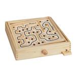 Holz Labyrinth Spiel Schwarz - Braun - Holzwerkstoff - Metall - 28 x 7 x 25 cm