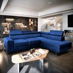 Ecksofa NOLA L-S Blau - Ecke davorstehend links