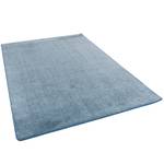 Hochflor Velours Teppich Luna Blau - 200 x 200 cm