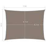 Voile solaire 3016493-8 Taupe - 700 x 600 cm