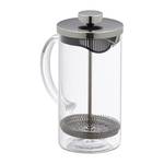 Kaffeebereiter 600 ml Schwarz - Silber - Glas - Metall - 15 x 18 x 9 cm