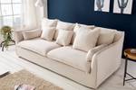 HEAVEN 3er 202cm Leinen Sofa beige