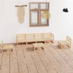 Garten-Lounge-Set (7-teilig) 3009896-1 Braun - Holz