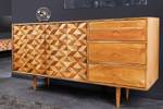 Sideboard ALPINE Braun - Massivholz - 145 x 75 x 40 cm