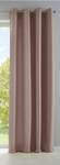 Vorhang Ösen Leinen Optik Grobfaser Grau - Textil - 140 x 245 x 1 cm
