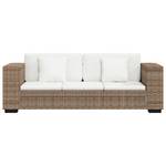 Sofa(2er Set) 298667-2 Braun - Rattan - Massivholz - 162 x 61 x 80 cm