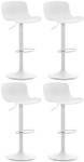 Tabourets de bar Almada Lot de 4 Blanc