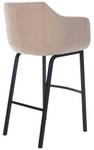 Tabouret de bar Monea Taupe - Noir