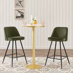 Lot de 2 tabourets de bar EUGENE Vert