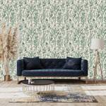 Papier Peint FLEURS DES CHAMPS Nature Beige - Vert - Papier - Textile - 53 x 1000 x 1000 cm