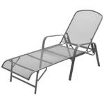 Sonnenliege (2er Set) 42727 Grau - Metall - 66 x 103 x 183 cm