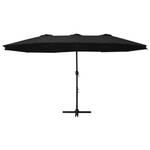 Parasol 3000232 Noir - Métal - Textile - 270 x 246 x 460 cm