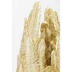 Vase Feathers Gold - Kunststoff - Stein - 34 x 80 x 34 cm