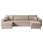 Gepolstertes Sofa CARLOS U Cord Poso 02 Holzwerkstoff - 315 x 83 x 142 cm