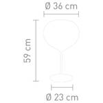 Dekorative Tischleuchte Drop Verre / Fer - 1 ampoule