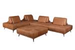 Modulsofa mit Hocker WIOLO Braun