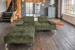 Sofa mit Hocker WIOLO Dunkelgrau