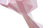 Skulptur Sanfter Koloss Pink - Kunststein - Kunststoff - 43 x 32 x 38 cm