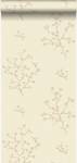 papier peint fleurs 7021 Beige - Fibres naturelles - Textile - 53 x 1005 x 1005 cm