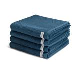 Selection set de serviettes set de 4 Bleu