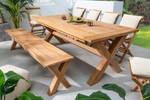 Gartenbank EMPIRE TEAK Breite: 220 cm