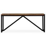 Banc 299861 Métal - Bois massif - 110 x 45 x 35 cm