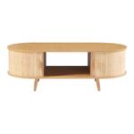 Table basse de salon Nordkapp Beige - Bois manufacturé - 120 x 40 x 55 cm