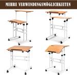 Laptoptisch HW66690 Braun - Holzwerkstoff - 61 x 100 x 60 cm