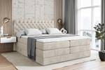 Boxspringbett BOXI8 KING Beige - Breite: 200 cm