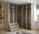 Garderobe Inova 2 Z1 Gold - Grau