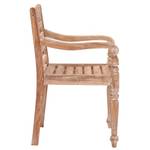 Chaise de jardin 3007761-1 (lot de 2) Marron clair - 55 x 51 cm - Bois massif - Bois/Imitation