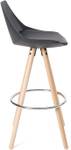 Tabouret de bar SOTO (Lot de 2) Noir