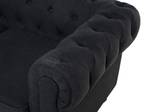 3-Sitzer Sofa CHESTERFIELD Graphit - Grau - Eiche Dunkel - 202 x 70 x 75 cm