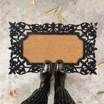 Fußmatte aus Gummi & Kokos Beige - Schwarz - Naturfaser - Kunststoff - 75 x 2 x 45 cm