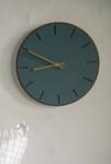 Horloge murale 98368 Noir - Bleu - Fibres naturelles - 38 x 2 x 38 cm