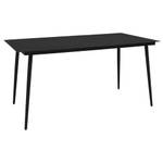 Table de salle à manger Noir - Métal - 80 x 74 x 150 cm
