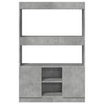 Highboard DE6851 Grau - Holzwerkstoff - 33 x 140 x 92 cm