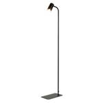 Lampe sur pied COLENE Noir - Doré - Gris métallisé