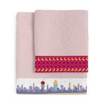 Magic rug Handtuch- set Pink - Textil - 1 x 70 x 140 cm