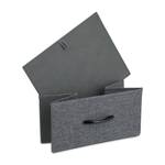 Commode 6 tiroirs gris foncé Noir - Marron - Gris - Bois manufacturé - Métal - Textile - 80 x 63 x 30 cm