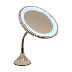 Miroir lumineux flexible grossissant Bea Blanc - Matière plastique - 19 x 17 x 25 cm