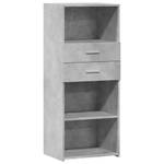 Highboard DE5866 Grau - Holzwerkstoff - 43 x 124 x 50 cm