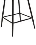 Tabouret de bar SANILAC Noir - Textile